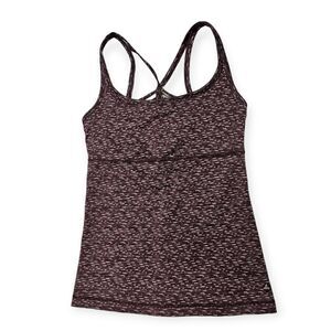 PrAna‎ Maroon Red Athletic Tank with Detailed Straps Women's Size Small